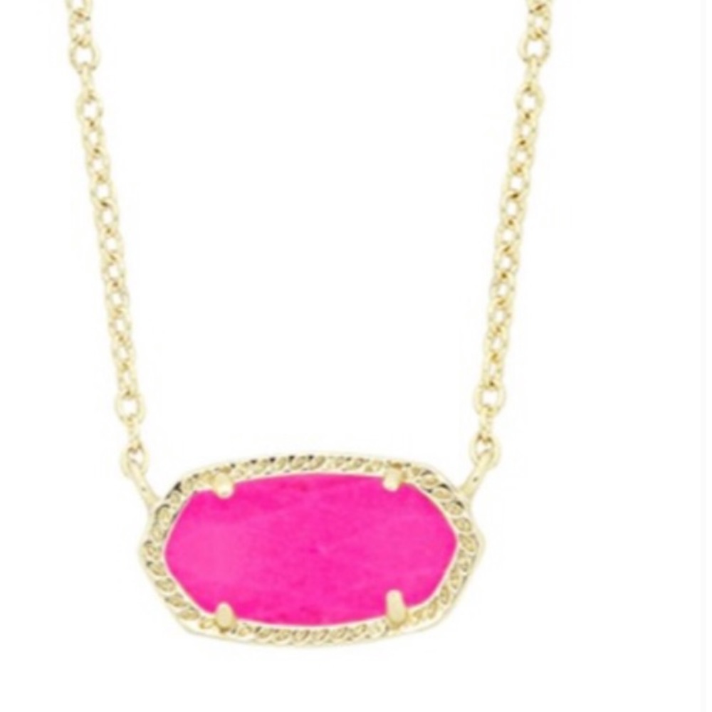Pink and Gold Kendra Scott Elisa Necklace